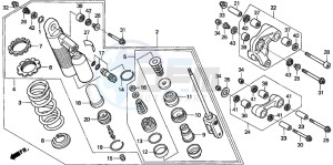 XR250R drawing REAR CUSHION