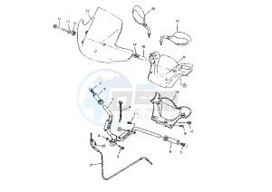 YP MAJESTY 125 drawing STEERING HANDLE -CABLE