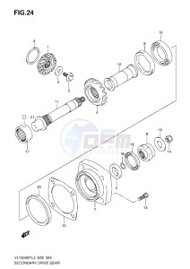 VL1500 BT drawing SECONDARY DRIVE GEAR