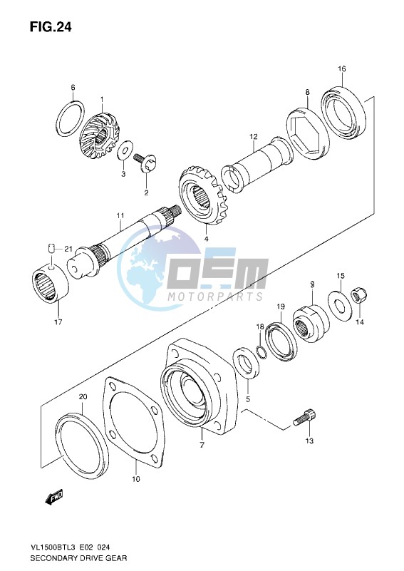 SECONDARY DRIVE GEAR