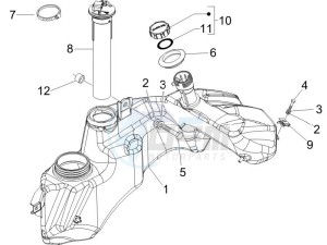 GTS 250 USA drawing Fuel Tank