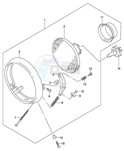 GZ250 (P34) drawing HEADLAMP (P24)