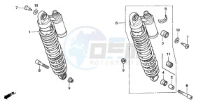 CB1300S CB1300SUPERBOLD'OR drawing REAR CUSHION