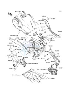 VERSYS KLE650B8F GB XX (EU ME A(FRICA) drawing Side Covers/Chain Cover