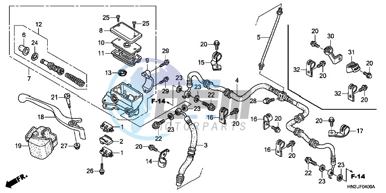 FRONT BRAKE MASTER CYLINDER