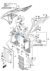 RM-Z450 drawing RADIATOR