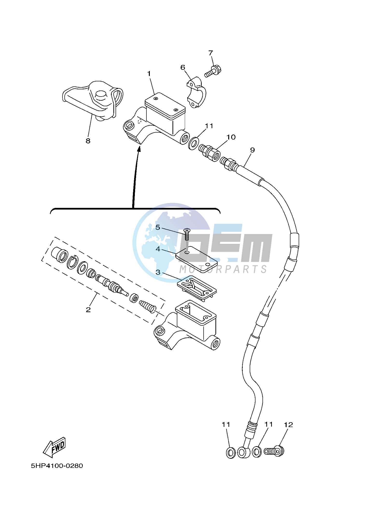 FRONT MASTER CYLINDER