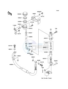 VN1600 MEAN STREAK VN1600B6F GB XX (EU ME A(FRICA) drawing Rear Master Cylinder