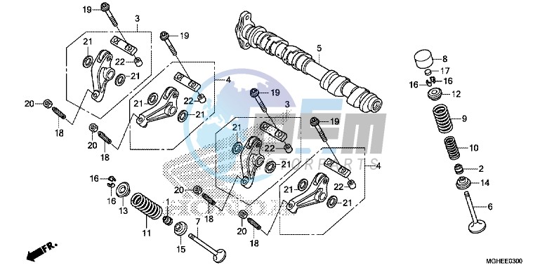 CAMSHAFT/VALVE (FRONT)