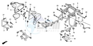 GL1800A drawing ENGINE GUARD