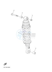 FZ1-S FZ1 FAZER 1000 (1CAM) drawing REAR SUSPENSION