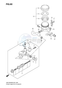 GSX-R600 (E2) drawing FRONT MASTER CYLINDER