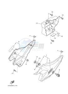 YBR125ED (51D3) drawing SIDE COVER