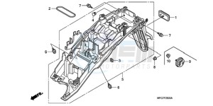 CB600FA39 Spain - (SP / ABS ST 25K) drawing REAR FENDER