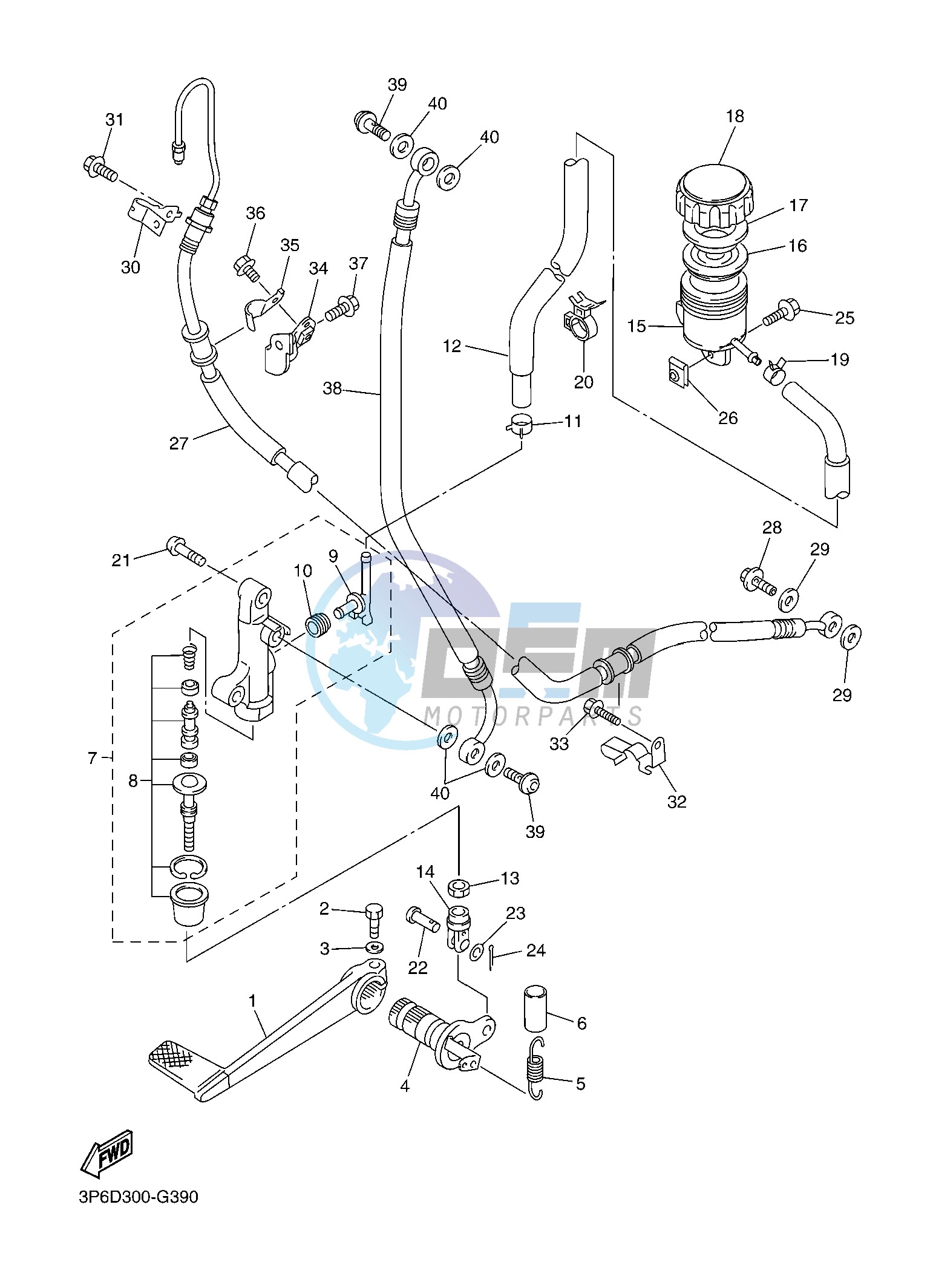 REAR MASTER CYLINDER