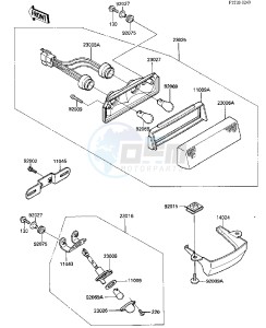 EX 500 A [EX500] (A1-A3) [EX500] drawing TAILLIGHT-- S- -