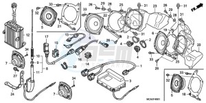 GL18009 BR / AB - (BR / AB) drawing AUDIO UNIT (AIRBAG)