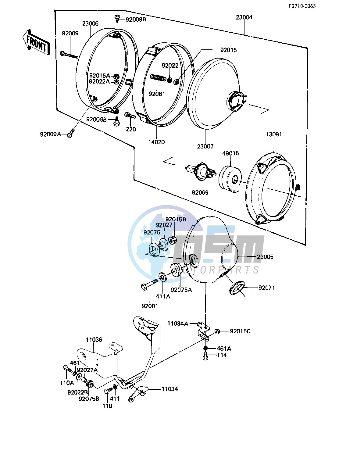 HEADLIGHT -- 82-83 C3_C4- -