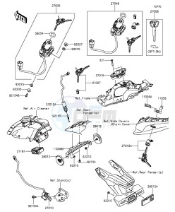 NINJA ZX-10R ABS ZX1000SGF XX (EU ME A(FRICA) drawing Ignition Switch