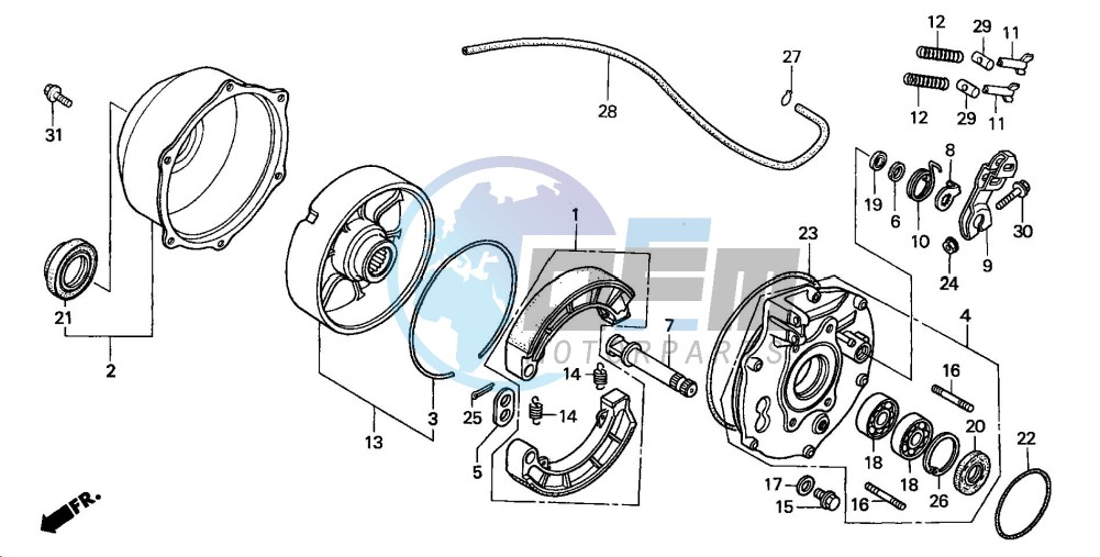 REAR BRAKE PANEL