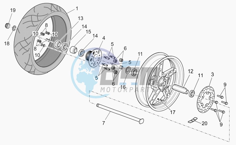 Rear wheel