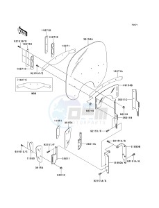 VN 1500 G [VULCAN 1500 NOMAD] (G1-G3) [VULCAN 1500 NOMAD] drawing COWLING