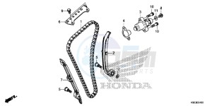 CRF250R Europe Direct - (ED) drawing CAM CHAIN/TENSIONER