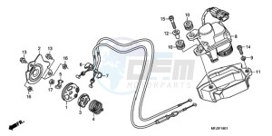 CBR600RRA France - (F / CMF 2F) drawing SERVO MOTOR