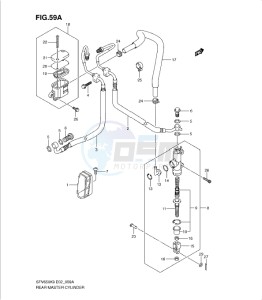 SFV650/A drawing REAR MASTER CYLINDER