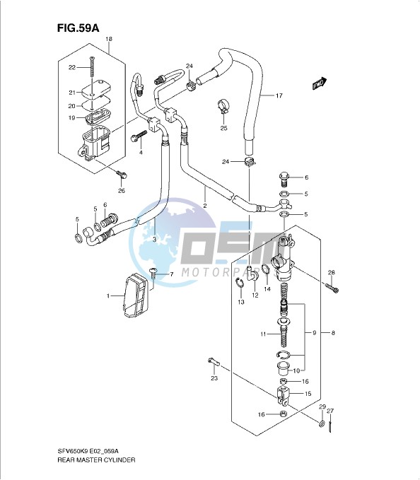 REAR MASTER CYLINDER