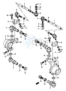 LT-F250 1997 drawing KNUCKLE ARM