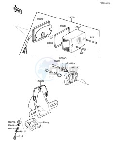 KZ 250 D [CSR] (D2) [CSR] drawing TAILLIGHT -- 81 D2- -