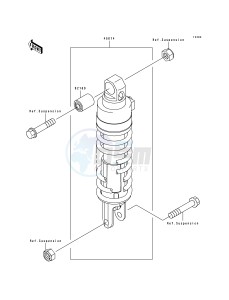 ZX 1100 F [GPZ 1100 ABS] (F1) [GPZ 1100 ABS] drawing SHOCK ABSORBER-- S- -