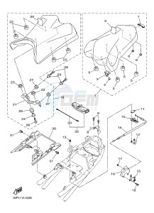 XJ6N 600 XJ6-N (NAKED) (20SL 20SM) drawing SEAT