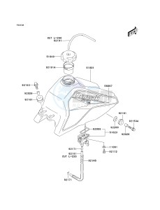 KSF 80 A [KFX80] (A6F) A6F drawing FUEL TANK