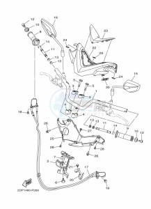 GPD125-A NMAX 125 (BV3J) drawing CRANKCASE COVER 1