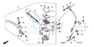 PES125R9 Europe Direct - (ED / STC) drawing FR. BRAKE MASTER CYLINDER