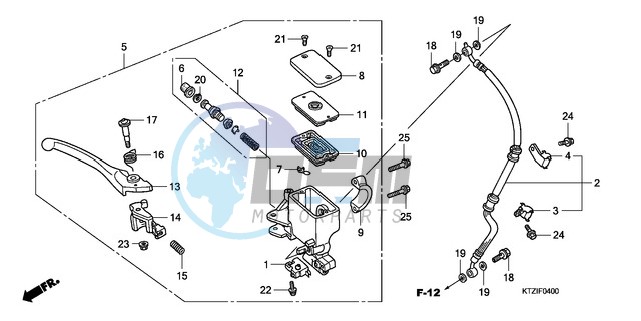 FR. BRAKE MASTER CYLINDER