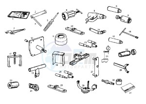 ATLANTIS O2 BULLET - 50 cc drawing WORKSHOP SERVICE TOOLS