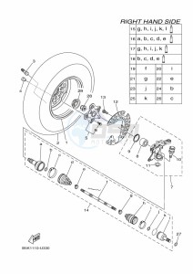 YFM700FWBD KODIAK 700 EPS (B5KJ) drawing FRONT WHEEL 2