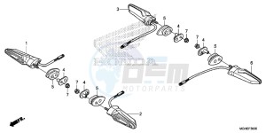 VFR1200XE CrossTourer - VFR1200X 2ED - (2ED) drawing WINKER