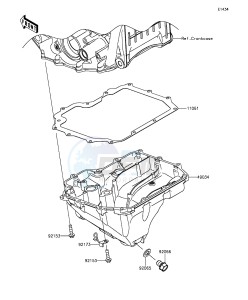 NINJA ZX-10R ABS ZX1000SGFA XX (EU ME A(FRICA) drawing Oil Pan