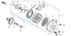 TRX350FE FOURTRAX 350 4X4ES drawing RECOIL STARTER