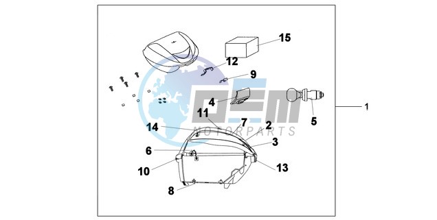 TOP BOX 35 L QUASAR SILVER