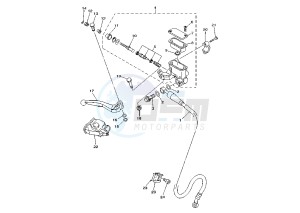 YZ LC 250 drawing FRONT MASTER CYLINDER