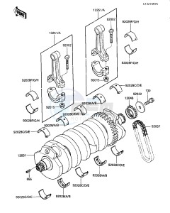 ZL 1000 A [ZL1000 ELIMINATOR] (A1) drawing CRANKSHAFT