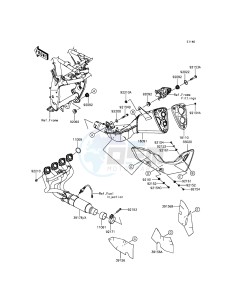 Z800 ABS ZR800DGFA UF (UK FA) XX (EU ME A(FRICA) drawing Muffler(s)