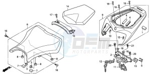 CBR1000RR drawing SEAT