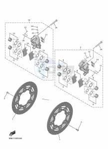 YZF600 YZF-R6 (BN6S) drawing FRONT BRAKE CALIPER