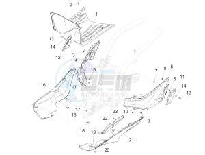 Liberty 50 iGet 4T 3V-2015-2017 (EMEA) drawing Central cover - Footrests